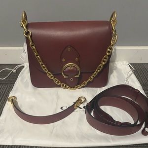 COACH BEAT bag in WINE color